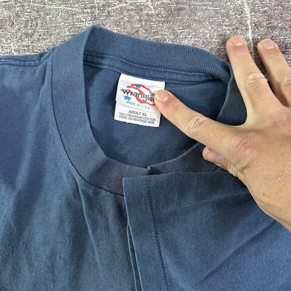 Men's Vintage 90's Wrangler Rodeo Aint No Buckle For Second Place T Shirt Sz XL - Picture 4 of 4